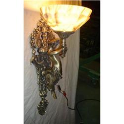 A pair of alabaster sconces #1219755