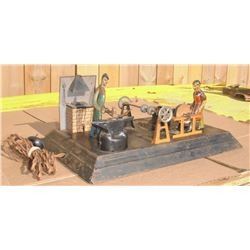 Antique original big toy forge with Sander's battery - gros jouet forge vieille originale