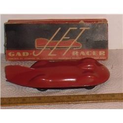 Prototype Jet great red racer so rare toy Los Angeles sales California tin car -jouet extraordinaire