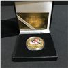 Image 1 : MICHAEL JORDAN GOLD PLATED "MVP" COMMEMORATIVE COIN w/ CASE