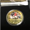 Image 2 : MICHAEL JORDAN GOLD PLATED "MVP" COMMEMORATIVE COIN w/ CASE