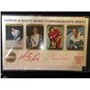 Image 1 : LIMITED EDITION MARTY & GORDIE HOWE COMMEMORATIVE SHEET #01619/15000 (WESTERN CANADA TOUR 1991)