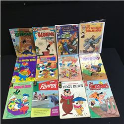 VINTAGE GOLD KEY/ CHARLTON COMICS BOOK LOT (BLONDIE, YOGI BEAR, THE FLINTSTONES...)