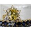 Image 1 : RHJ Lively Canary Cubic Zirconium Ring w/ CZs #1188012