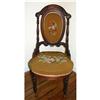 Image 1 : Rococo Mahogany Needlepoint Slipper Chair #1188016