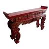 Image 1 : Chinese Qing Dy Engraved Wood Altar Table #1188314