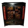 Image 1 : Hand Painted Tibetan Leather Solid Wood Cabinet#1188353