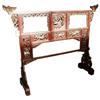Image 1 : Chinese Qing Dy. Engraved Wood Clothes Rack  #1188451
