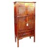 Image 1 : Colourful Chinese Qing Dy. Wood Armoire #1188454
