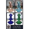 Image 1 : 4 CZECH VINTAGE GLASS PERFUME BOTTLES /  #1188557
