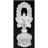 Image 1 : Czech Glass WATER DROPLETS Perfume Bottle #1188666