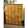 Image 1 : 60 Drawer Oak Cabinet #1188704