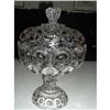 Image 1 : 19th C. American Pressed Glass Covered Bowl #1188715