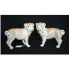 Image 1 : 19TH CENT STAFFORDSHIRE PUG DOGS #1188819