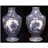 Image 1 : Pair of Villeroy and Boch Flamand Blue Table #1188825