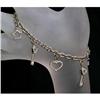 Image 1 : Estate Diamond Heart Star Gold Charm Bracelet #1188943