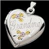 Image 1 : STERLING SILVER HEART LOCKET GRANDMA  #1201011