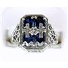 Image 1 : ANTIQUE STYLE RING w SAPPHIRES   #1201039