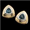 Image 1 : 14k Earrings LONDON BLUE TOPAZ #1201052