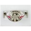 Image 1 : Filigree Mounting DIAMONDS RUBYS  Antique Style#1201096