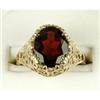 Image 1 : Antique  WhiteGold Ring GARNET 4 CARATS!   #1201100