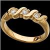 Image 1 : 3 Stone DIAMOND WEDDING BAND .33 CARATS! #1201113