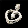 Image 1 : PLATINUM HEART  DIAMOND PENDANT #1201129