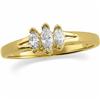 Image 1 : Wedding Band 3 MARQUISE DIAMONDS #1201136