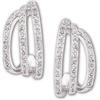 Image 1 :  14k White Gold DIAMOND EARRINGS #1201147