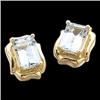 Image 1 : 14k Earrings GENUINE AQUAMARINE 2 CTS! #1201162