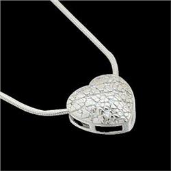 14k  NECKLACE w HEART DIAMOND Pendant #1201163