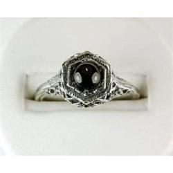 ANTIQUE Style BLACK ONYX  Ring .47 CARATS! #1201188
