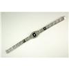 Image 1 : ANTIQUE  Bracelet  BLACK ONYX w DIAMOND #1201200
