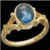 Image 1 : 14k RING LONDON  BLUE TOPAZ   2.50 CTS!!   #1201222