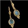 Image 1 : 14K  Gold Earrings London BLUE TOPAZ #1201223