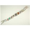 Image 1 : Antique Style  SLIDE BRACELET AMETHYST GARNET #1201226