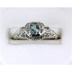 ANTIQUE Style BLUE TOPAZ RING #1201246