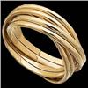 Image 1 : 14K GOLD WEDDING BAND  ROLLING RINGS  SZ 7 #1201248