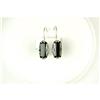 Image 1 : ANTIQUE STERLING EARRINGS w BLACK ONYX = 6#1201270