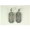 Image 1 : ANTIQUE STYLE FILIGREE EARRINGS with RUBY #1201272