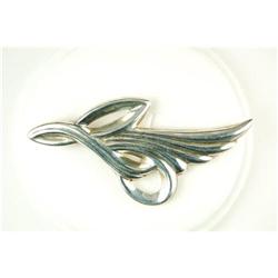 STERLING SILVER PIN DECO DESIGN  #1201279