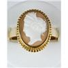 Image 1 : ANTIQUE 14K GOLD CAMEO RING HERA CIRCA 1870 #1201283