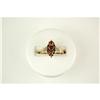 Image 1 : ANTIQUE STYLE GOLD RING w 3 GARNETS #1201295