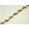 Image 1 : 14K GOLD BRACELET DOLPHIN LINKS #1201306