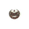 Image 1 : ANTIQUE STYLE PIN BOHEMIAN GARNETS BROOCH #1201331