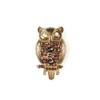 Image 1 : ANTIQUE STYLE PIN OWL w BOHEMIAN GARNETS #1201332