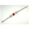 Image 1 : ANTIQUE Style FILIGREE BRACELET CARNELIAN #1201346
