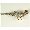 Image 1 : VINTAGE 14K GOLD PIN BIRD W DIAMONDS  #1201439