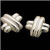 Image 1 : 14k WHITE GOLD EARRINGS   X   Design #1201447