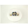 Image 1 : ANTIQUE Style GOLD RING w SAPPHIRES AND OPALS! #1201451